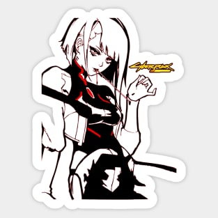 Lucy Cyberpunk Sticker